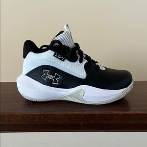 Under Armour Kids' Black and White Sneakers